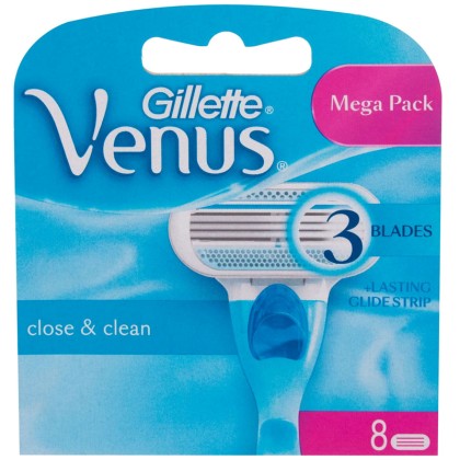 Gillette Venus Close & Clean Replacement blade 8pc