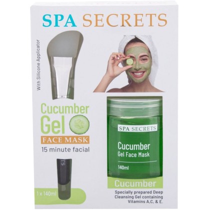 Xpel Spa Secrets Cucumber Gel Face Mask 140ml (For All Ages)