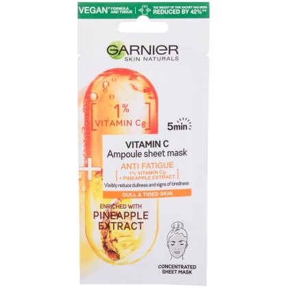 Garnier Skin Naturals Vitamin C Ampoule Face Mask 1pc (For All A