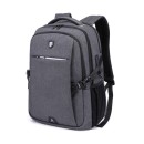 ARCTIC HUNTER τσάντα πλάτης B-00338-GY με θήκη laptop, USB, γκρι