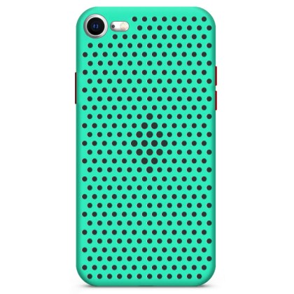 Breath Colored Buttons TPU Case Θήκη με Οπές Turquoise (iPhone 7