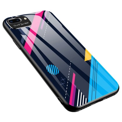 Color Glass TPU Case Θήκη με Σχέδιο Pattern 4 (iPhone 7 / 8 / SE
