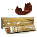 Kleral Milk Color Κρέμα Βαφής Μαλλιών Χωρίς Αμμωνία 7.43 Ξανθό Χ