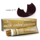 Kleral Milk Color Κρέμα Βαφής Μαλλιών Χωρίς Αμμωνία 5.77 Καστανό