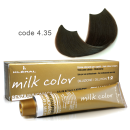 Kleral Milk Color Κρέμα Βαφής Μαλλιών Χωρίς Αμμωνία 4.35 Καστανό