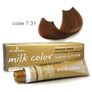 Kleral Milk Color Κρέμα Βαφής Μαλλιών Χωρίς Αμμωνία 7.31 Ξανθό Μ