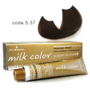 Kleral Milk Color Κρέμα Βαφής Μαλλιών Χωρίς Αμμωνία 5.37 Καστανό