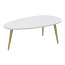 
        Τραπέζι σαλονιού HAMILTON pakoworld χρώμα λευκό-φυσικό 