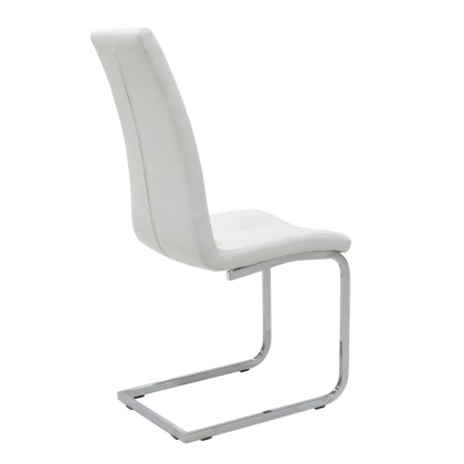 
        Καρέκλα Darrell pakoworld μεταλλική χρωμίου PU λευκό
  