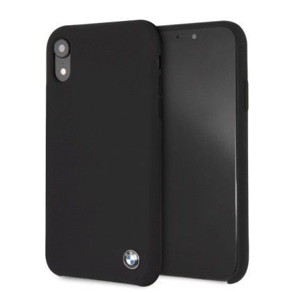 BMW BMHCI61SILBK iPhone Xr Hard Case black Silicone