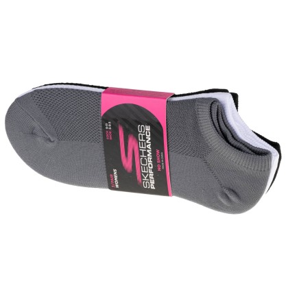 Skechers 3pk Womens Super Stretch Socks S101720-WBK