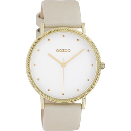 OOZOO Timepieces Gold Leather Strap C10416