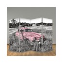 Παραβάν Ροζ Αυτοκίνητο Vintage
