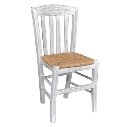 E-04209 CASA καρέκλα με ψάθα καφενείου Decore (Ρ966,Ε9)