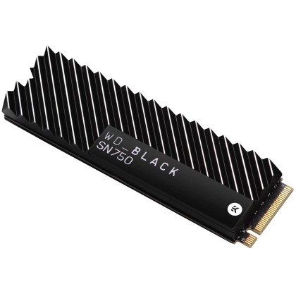 Western Digital Black SN750 SSD, Heatsink, PCIe M2 Typ 2280 - 5 