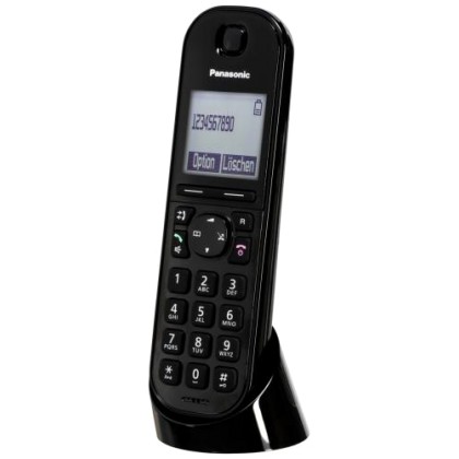 Panasonic KX-TGQ200 IP phone Black Wireless handset LCD 4 lines 