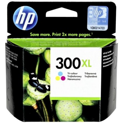 HP 300XL High Yield Tri-color Original Ink Cartridge Yes (CC644E