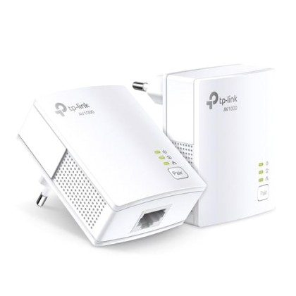 TP-LINK AV1000 1000 Mbit/s Ethernet LAN White 2 pc(s) (TL-PA7017