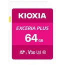 Kioxia Exceria Plus memory card 64 GB SDXC Class 10 UHS-I Pink (