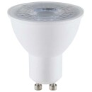 LED VTAC Spot GU10 8W SAMSUNG CHIP Plastic Με Φακό 38° Θερμό Λευ