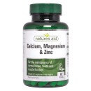 Calcium Magnesium and Zinc 90 ταμπλέτες- Natures Aid - Μέταλλα