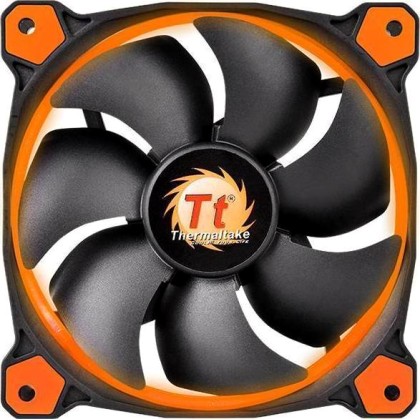 Thermaltake Fan 140mm Riing 14 LED Orange  - Πληρωμή και σε 3 έω