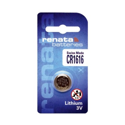 Buttoncell Lithium Electronics Renata CR1616  - Πληρωμή και σε 3