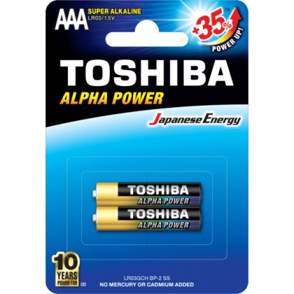Toshiba Alpha Power AAA (2τμχ)  - Πληρωμή και σε 3 έως 36 χαμηλό