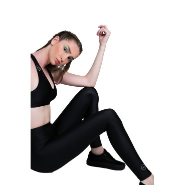 PCP Clothing Jacqueline Shiny Dark Green Leggings