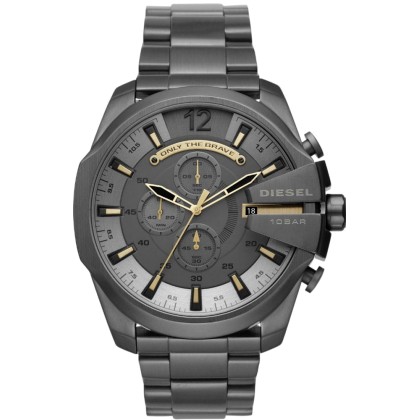 DIESEL Mega Chief Chrono - DZ4466  Grey case with Stainless Stee