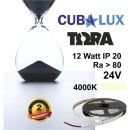 Ταινία LED 12W IP20 24V 3000K 4000K 6000K 5M TORA Cubalux 4000K