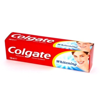 COLGATE Whitening Fluoride + Calcium Φθοριούχος Λευκαντική Οδοντ