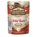 Carnilove Cat Wild Boar & Chamomile φακ. 85gr