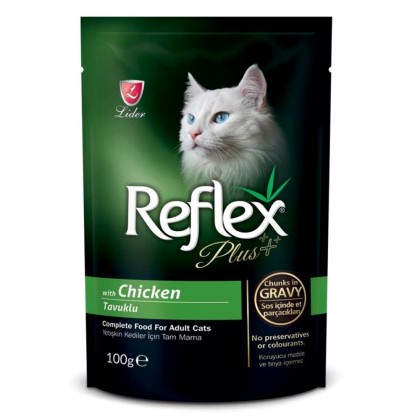 Reflex Plus Cat Pouch κομματάκια κοτόπουλο σε σάλτσα 100gr