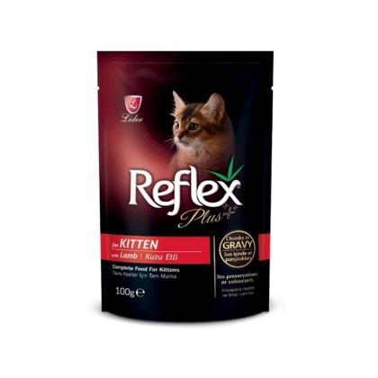 Reflex Plus Kitten Pouch κομματάκια αρνί σε σάλτσα 100gr