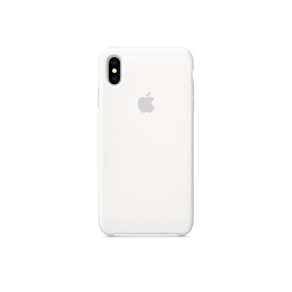  Apple Iphone XS Max Original Silicone Case White Γνήσια Θήκη Σι