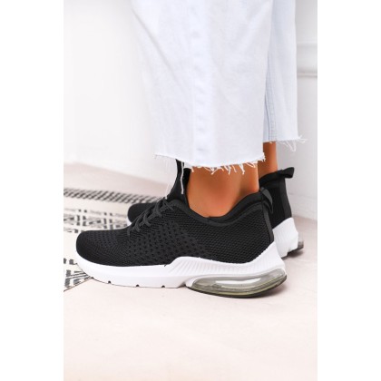 Sneakers Κάλτσα με Αερόσολα - Μαύρο