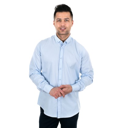 Zen Zen Απαλό γαλάζιο ανδρικό πουκάμισο