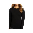 Γυναικεία ισοθερμική μαύρη μπλούζα μακρυμάνικη με στρογγυλή λαιμ
