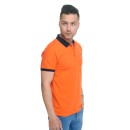 Ανδρικό Polo μπλουζάκι Πικέ Πορτοκαλί Combine