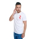 Ανδρικό T-shirt Λευκό με τύπωμα QWERTY